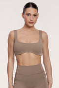 Pilates Era sportmelltartó warm beige