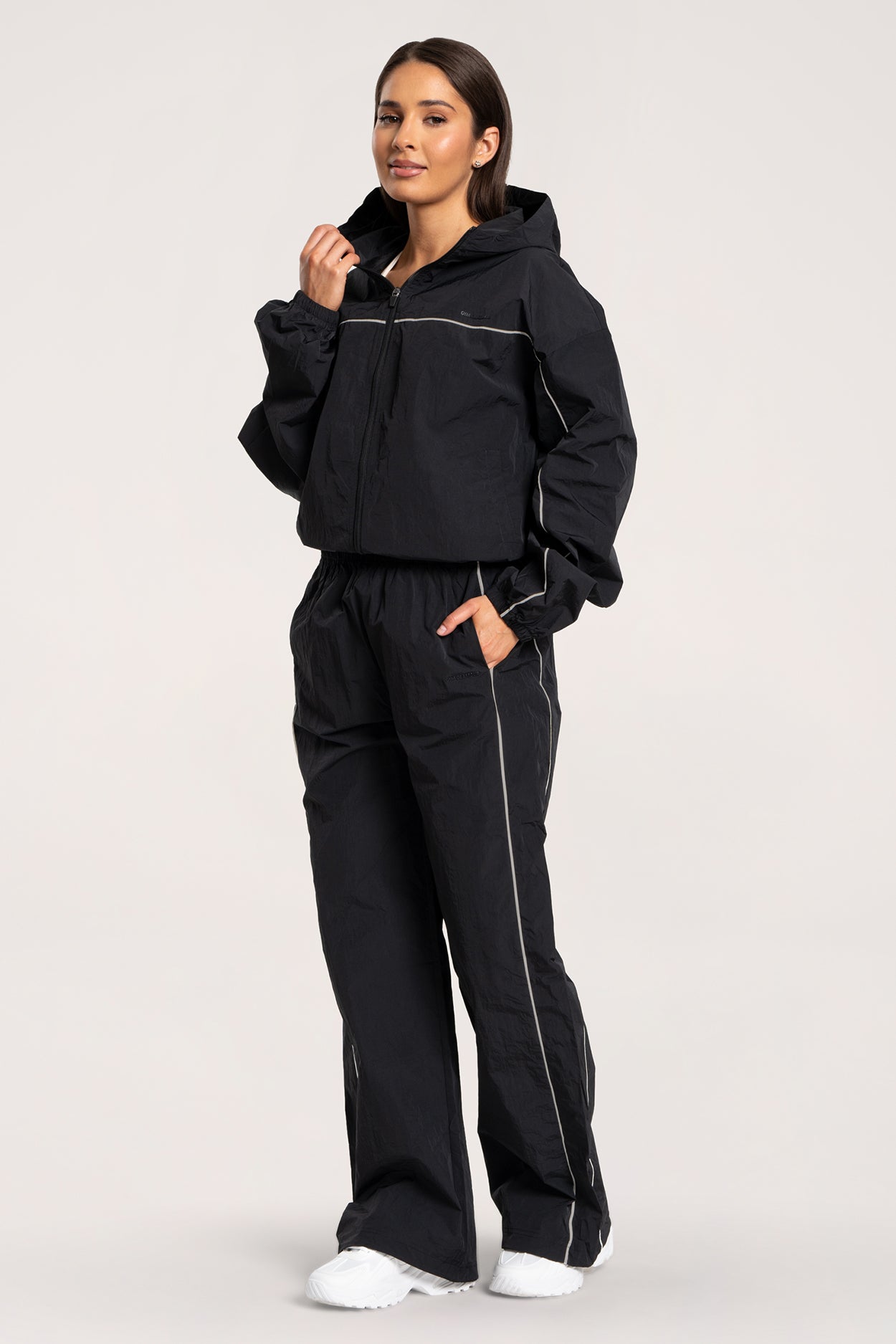 UN1FORM nylon nadrág black