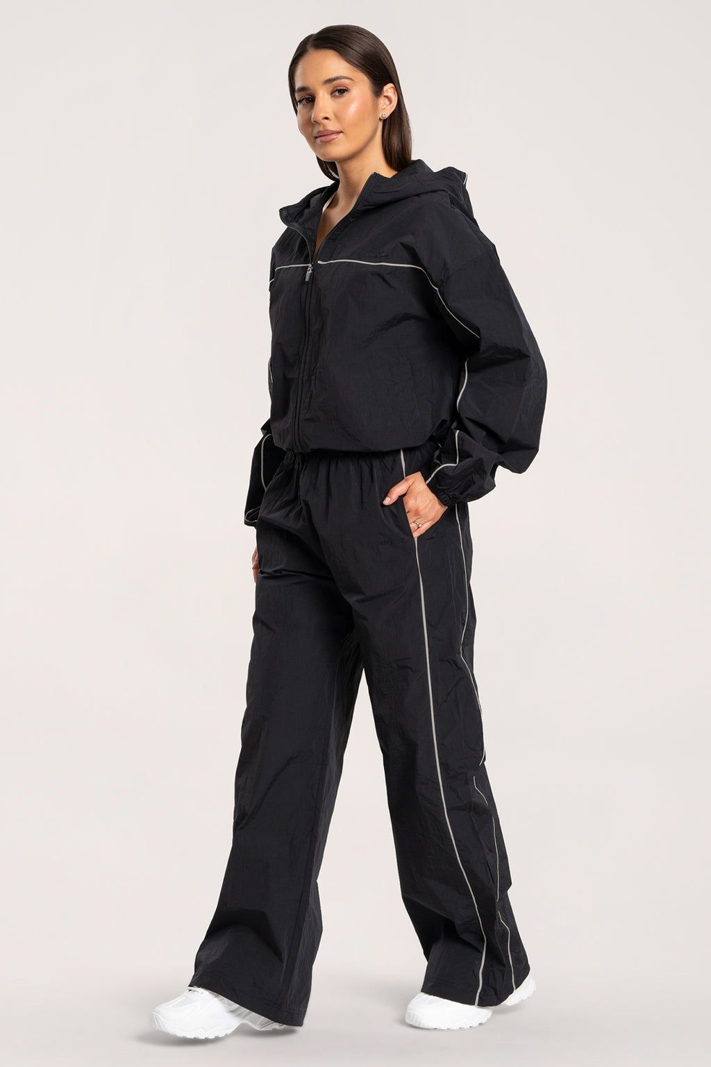 UN1FORM nylon nadrág black