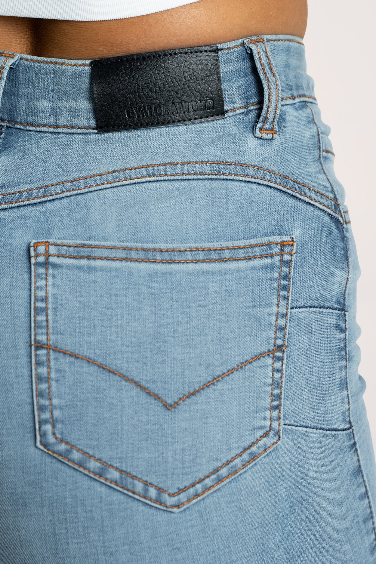 Perfect slim bő szárú farmer light blue