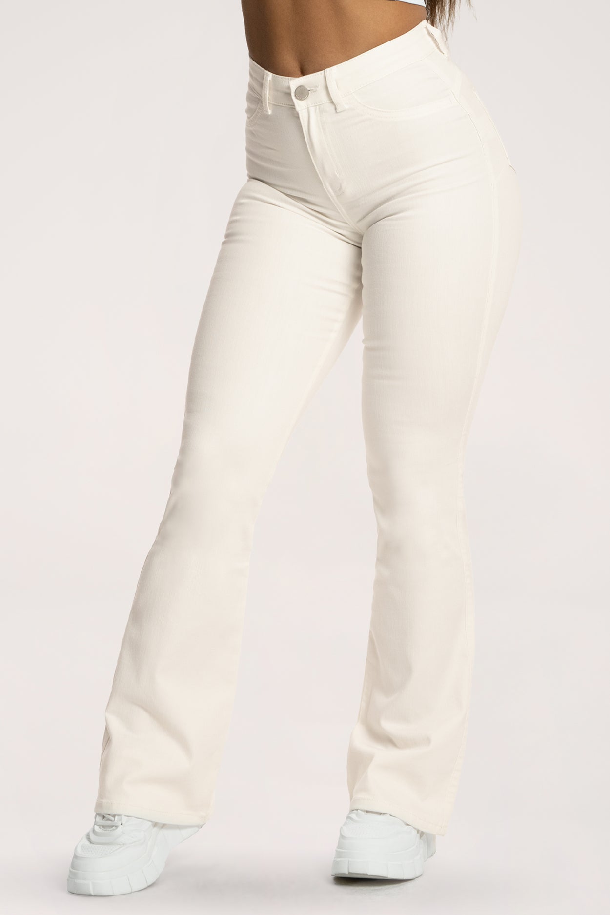 Perfect slim bő szárú farmer off white