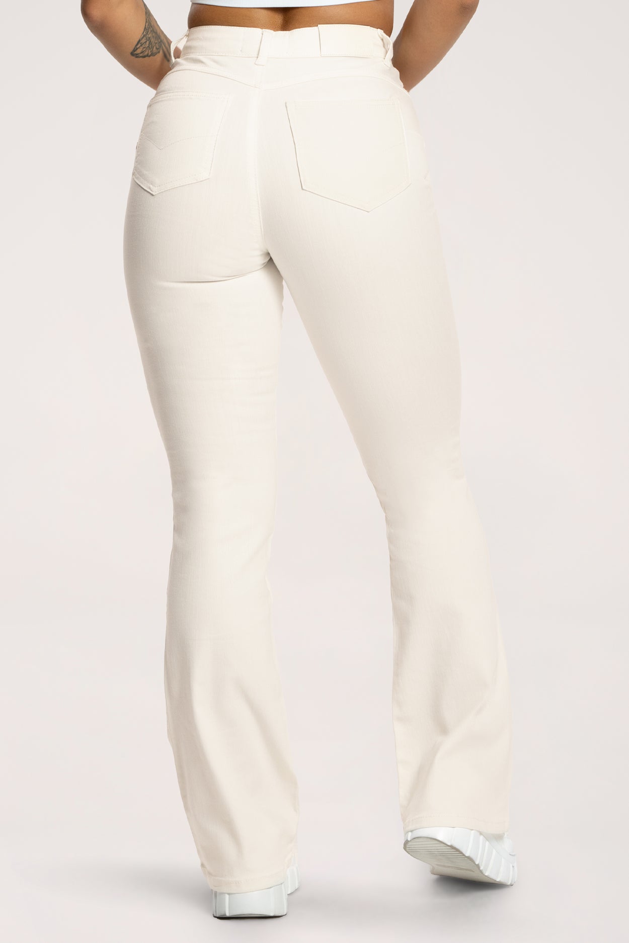 Perfect slim bő szárú farmer off white