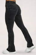 Perfect slim bő szárú farmer black