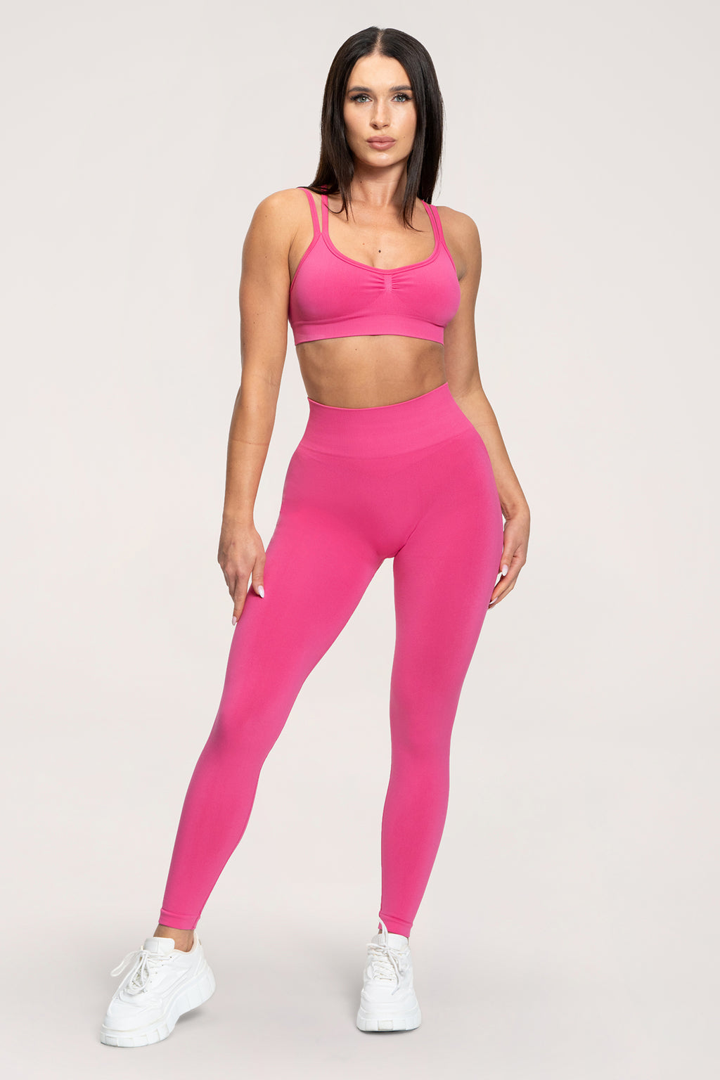Fake BBL leggings hot pink