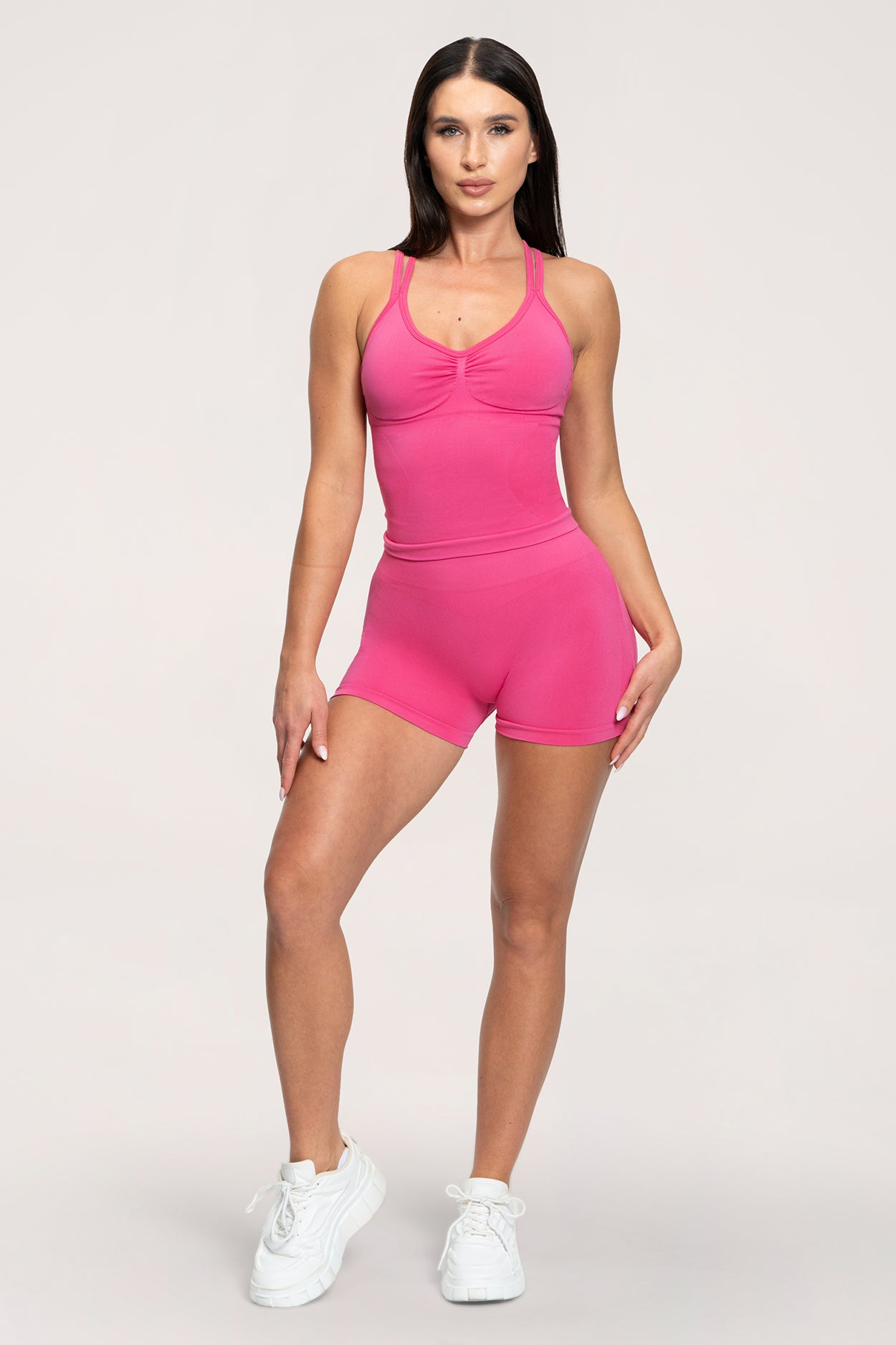 Fake BBL rövidnadrág hot pink