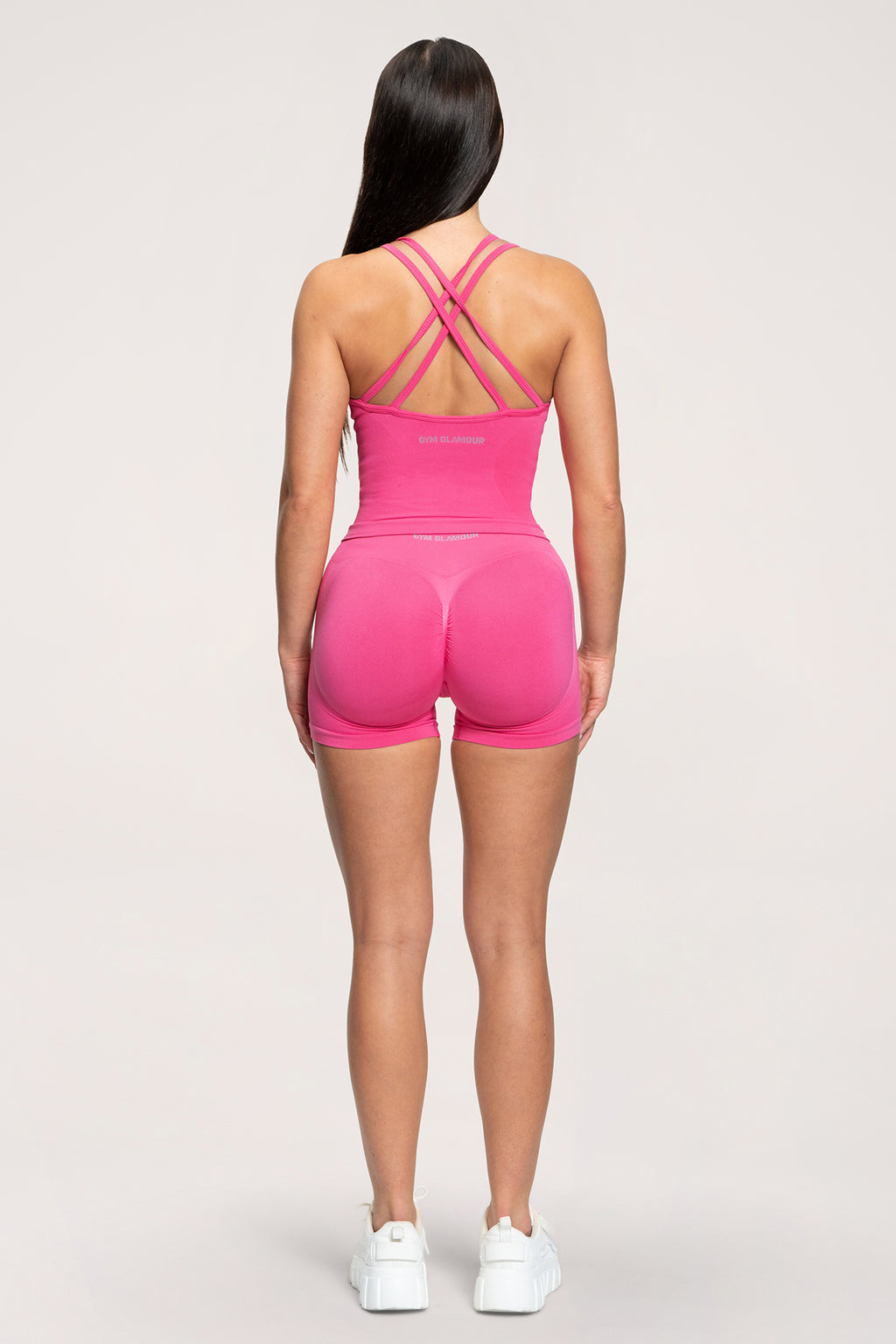 Fake BBL rövidnadrág hot pink