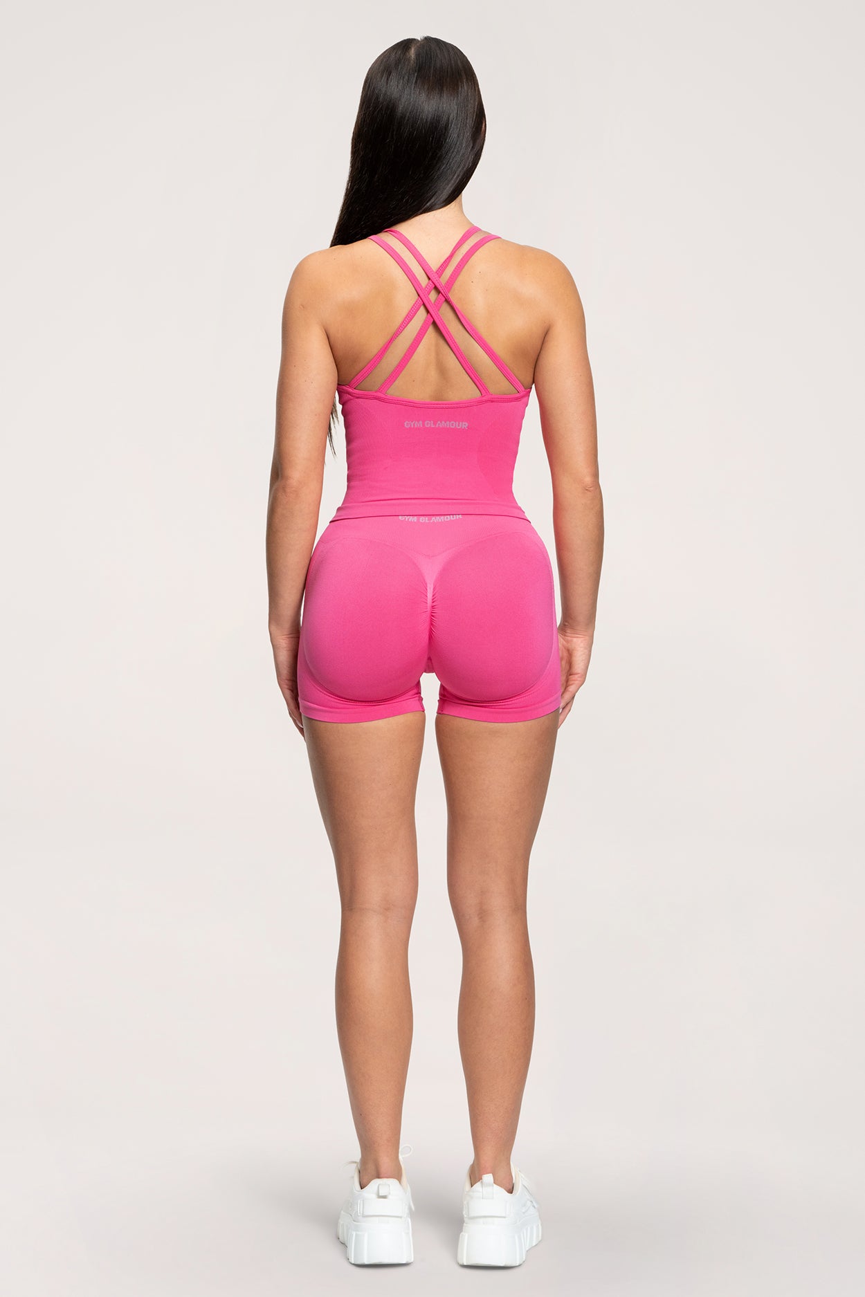 Fake BBL rövidnadrág hot pink