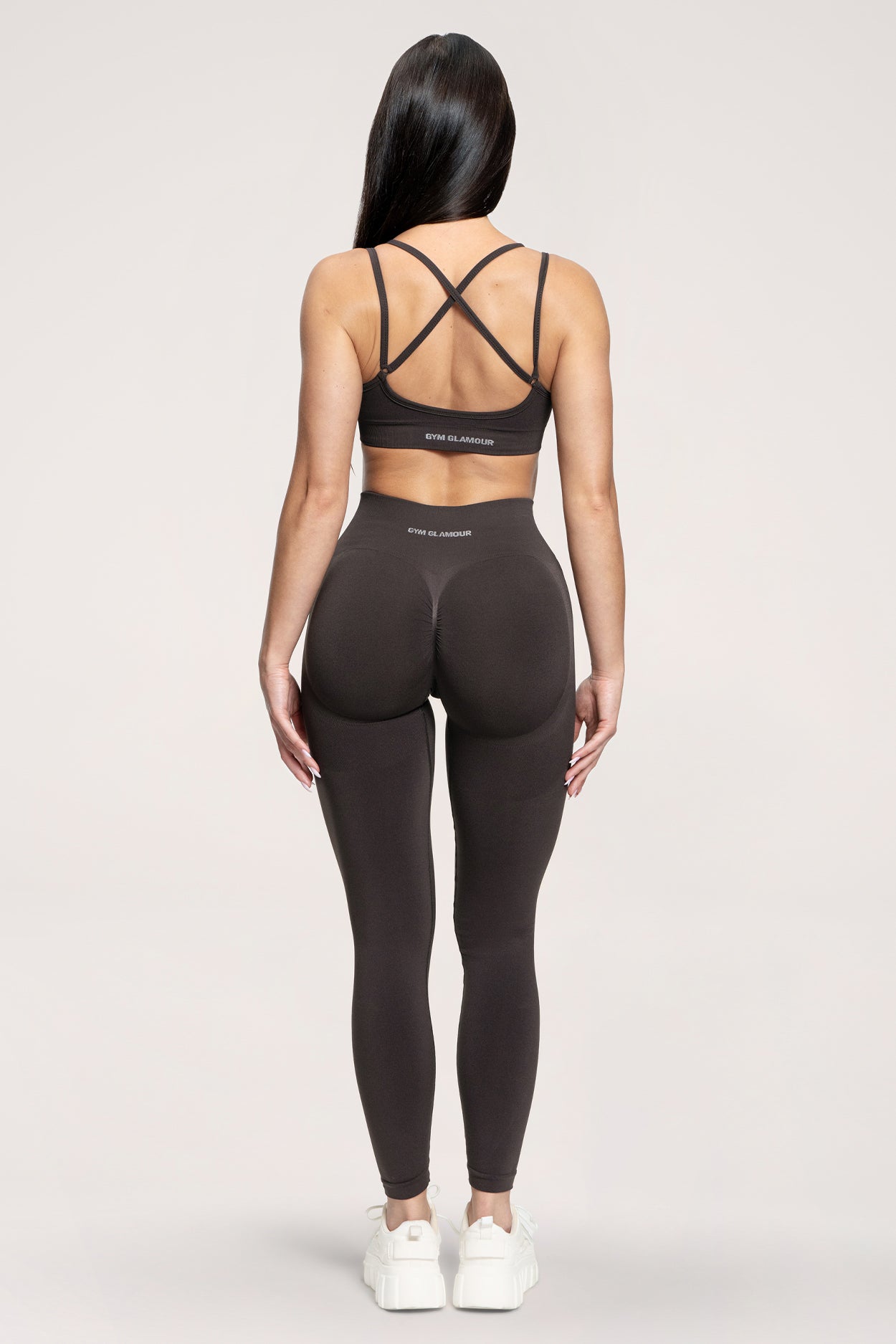 Fake BBL leggings chocolate