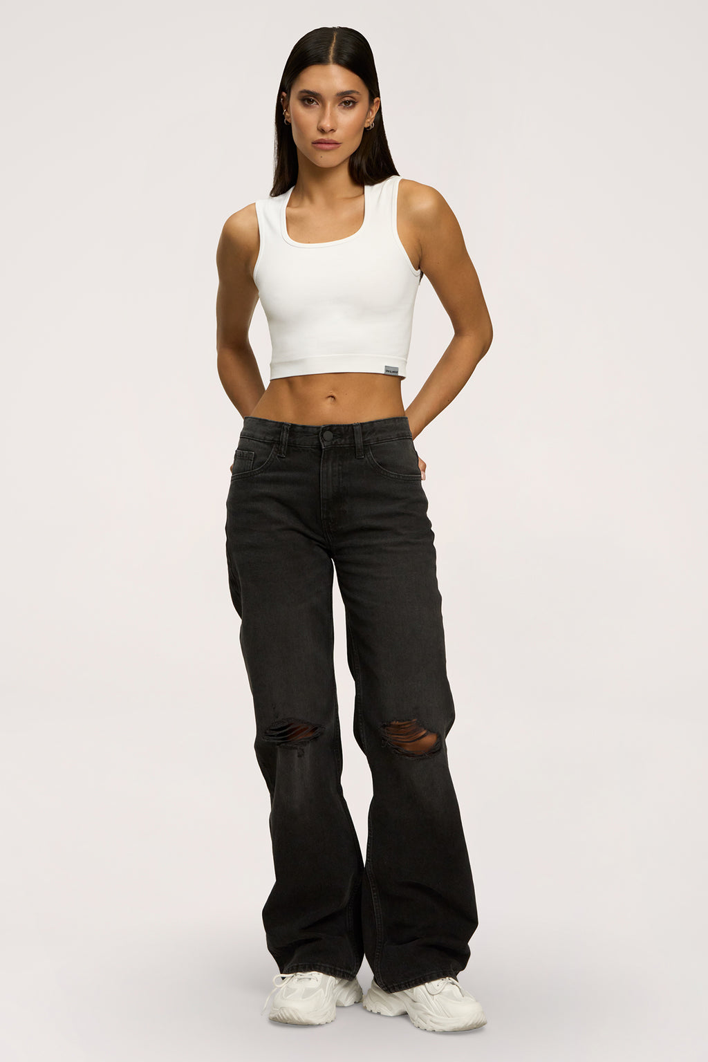 Wide relaxed farmer black