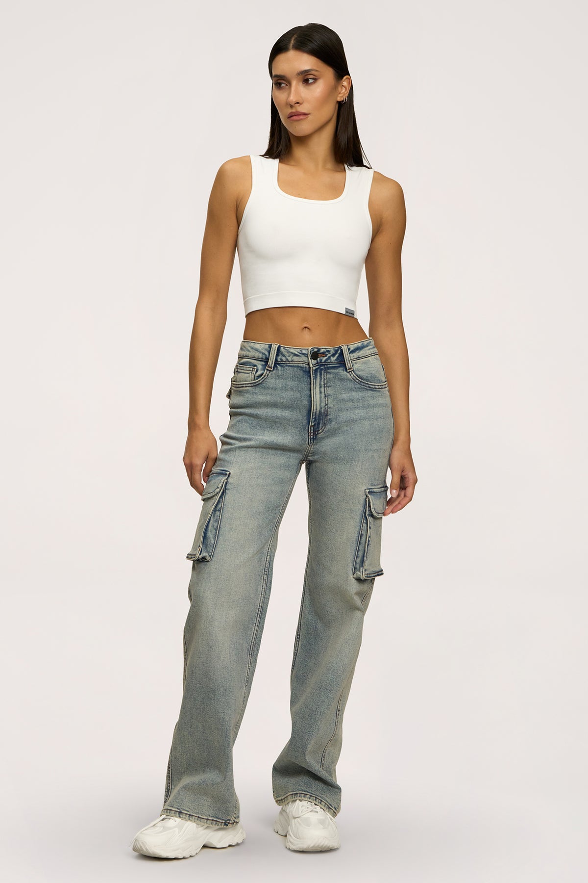 Cargo farmer washed blue