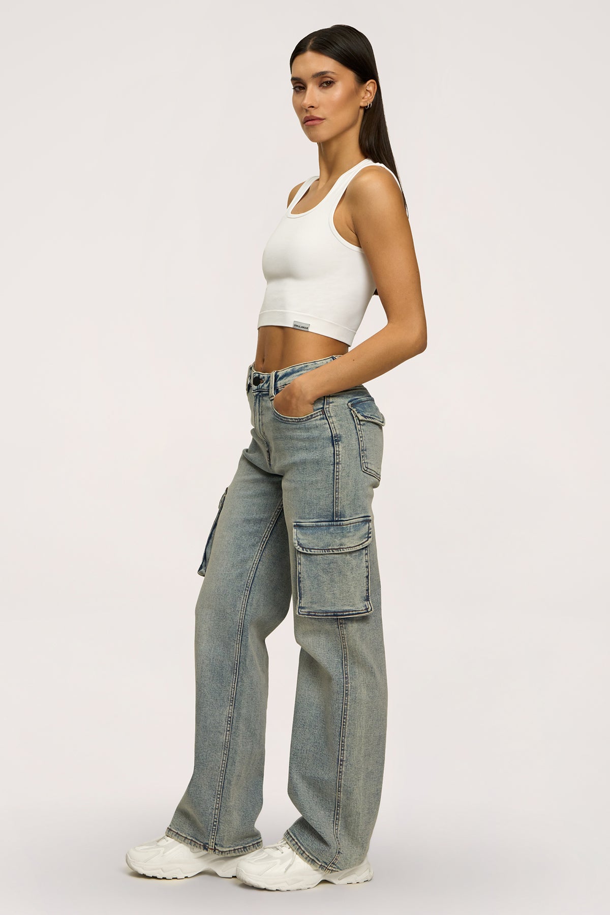 Cargo farmer washed blue
