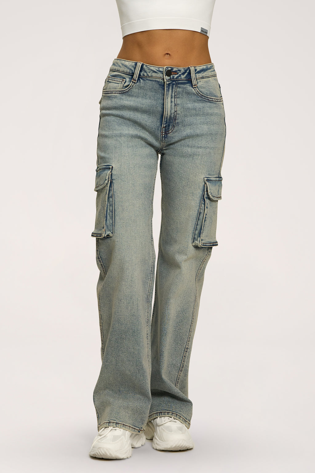 Cargo farmer washed blue