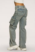 Cargo farmer washed blue