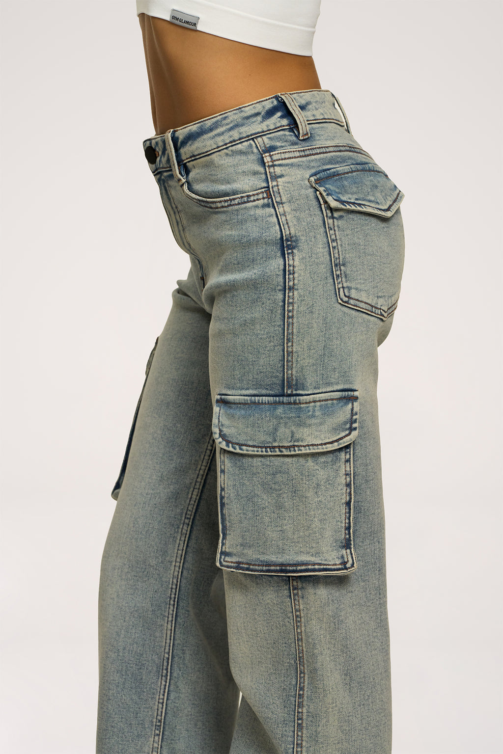 Cargo farmer washed blue