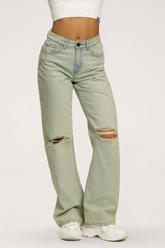 Wide relaxed farmer light green