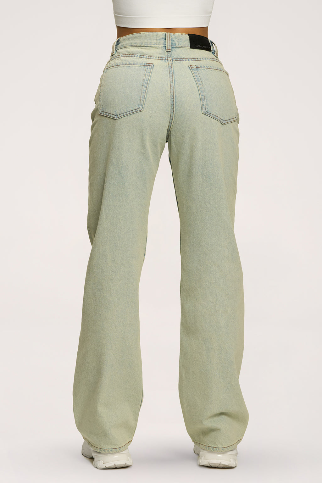 Wide relaxed farmer light green