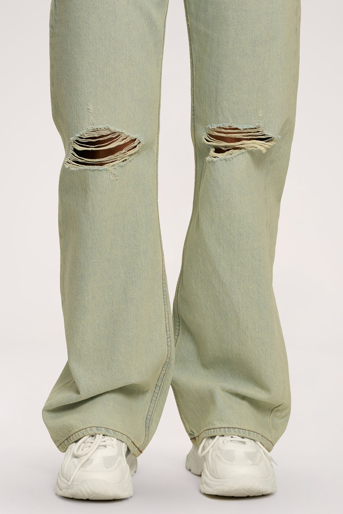 Wide relaxed farmer light green