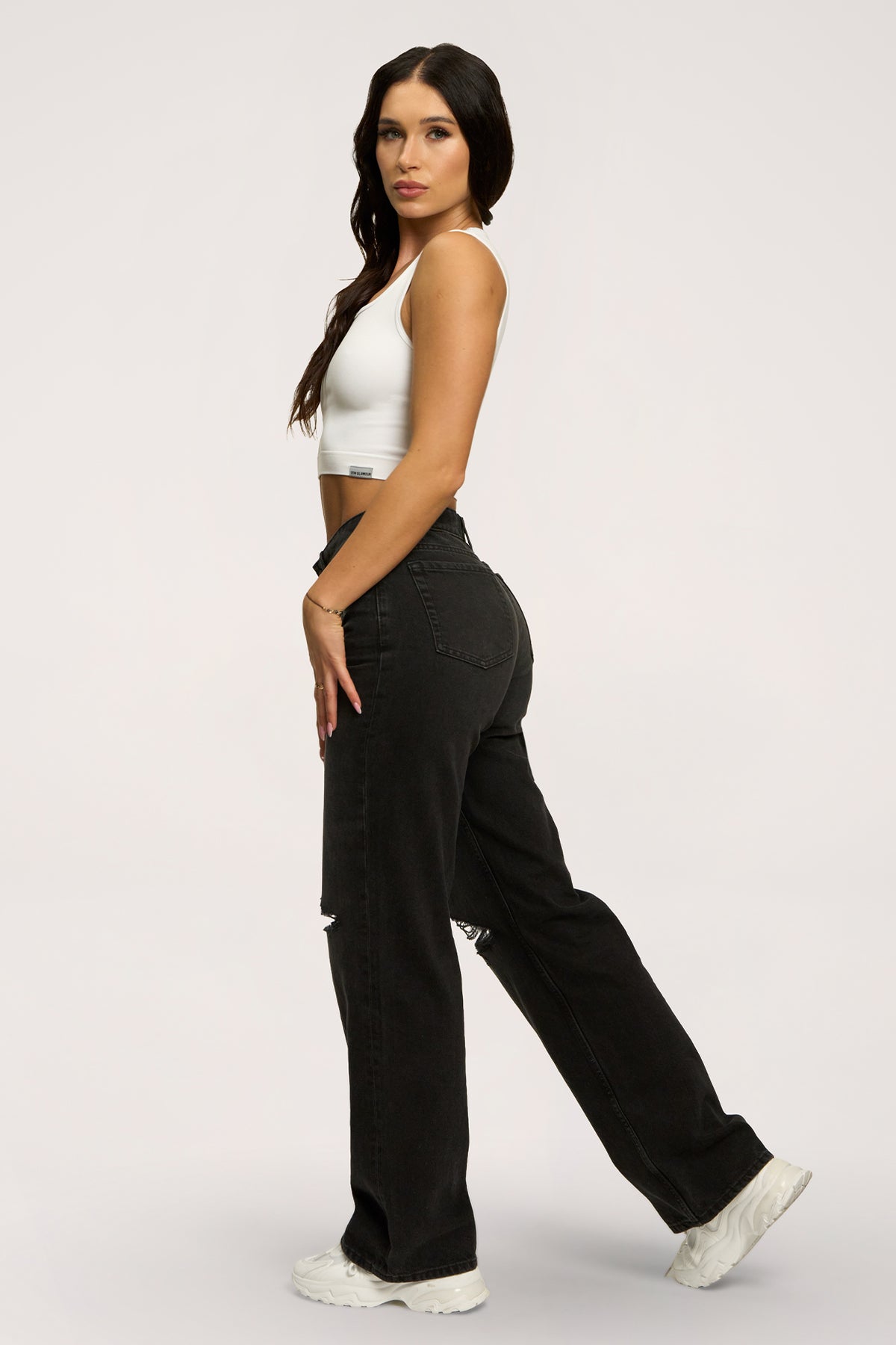 Wide relaxed farmer black