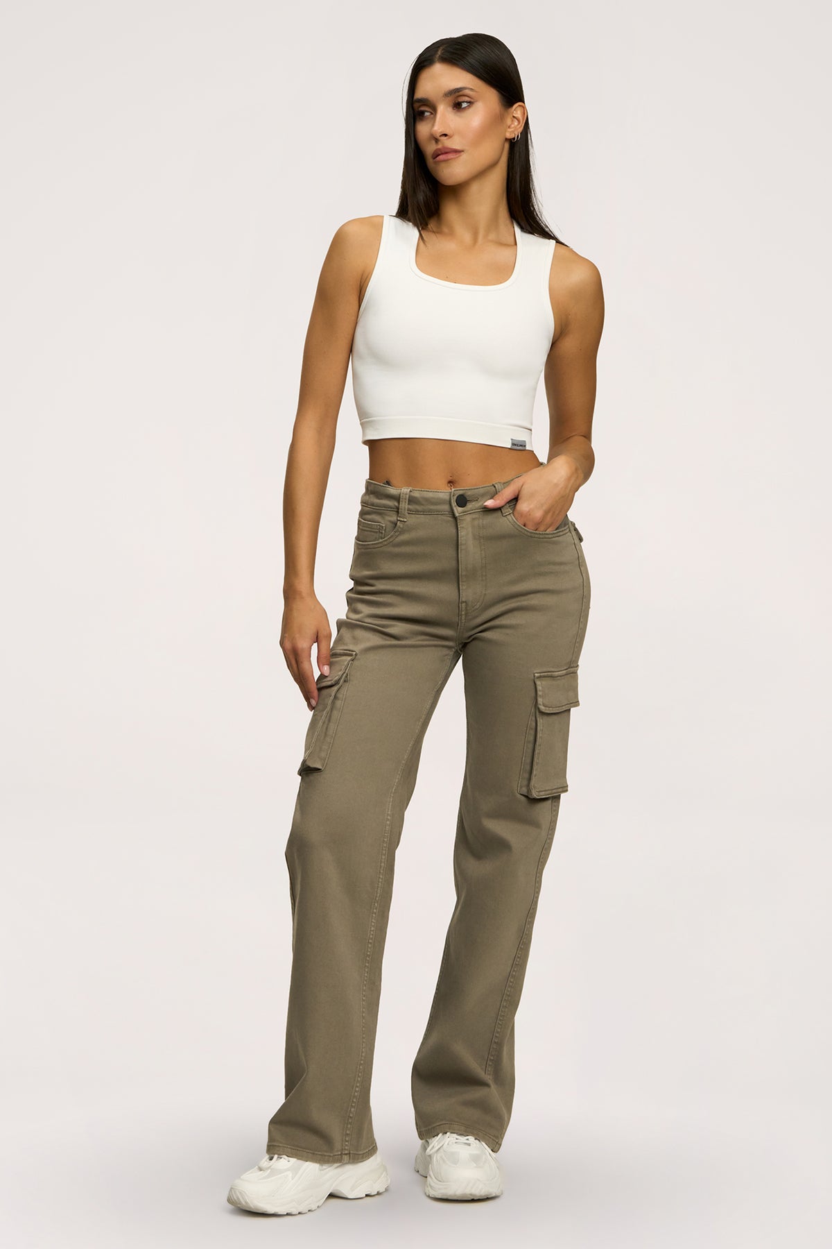 Cargo farmer green olive