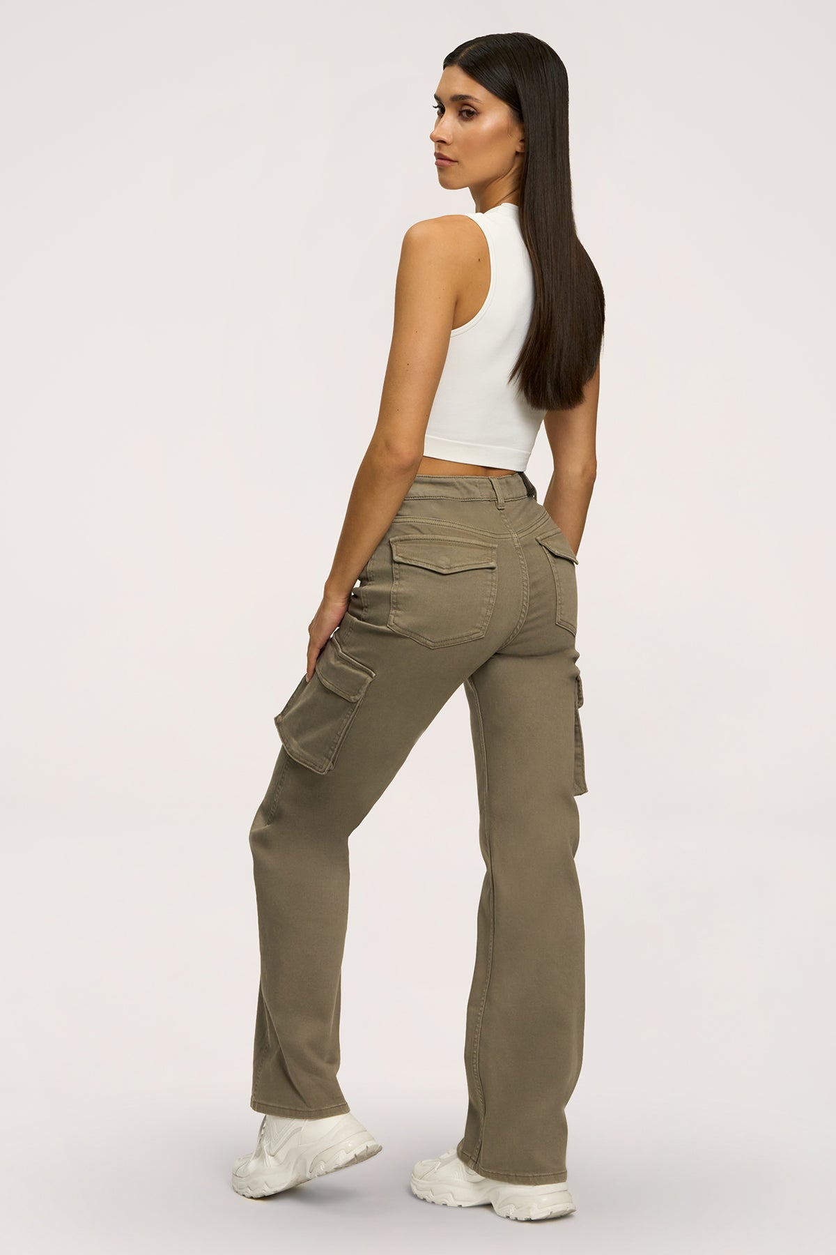 Cargo farmer green olive
