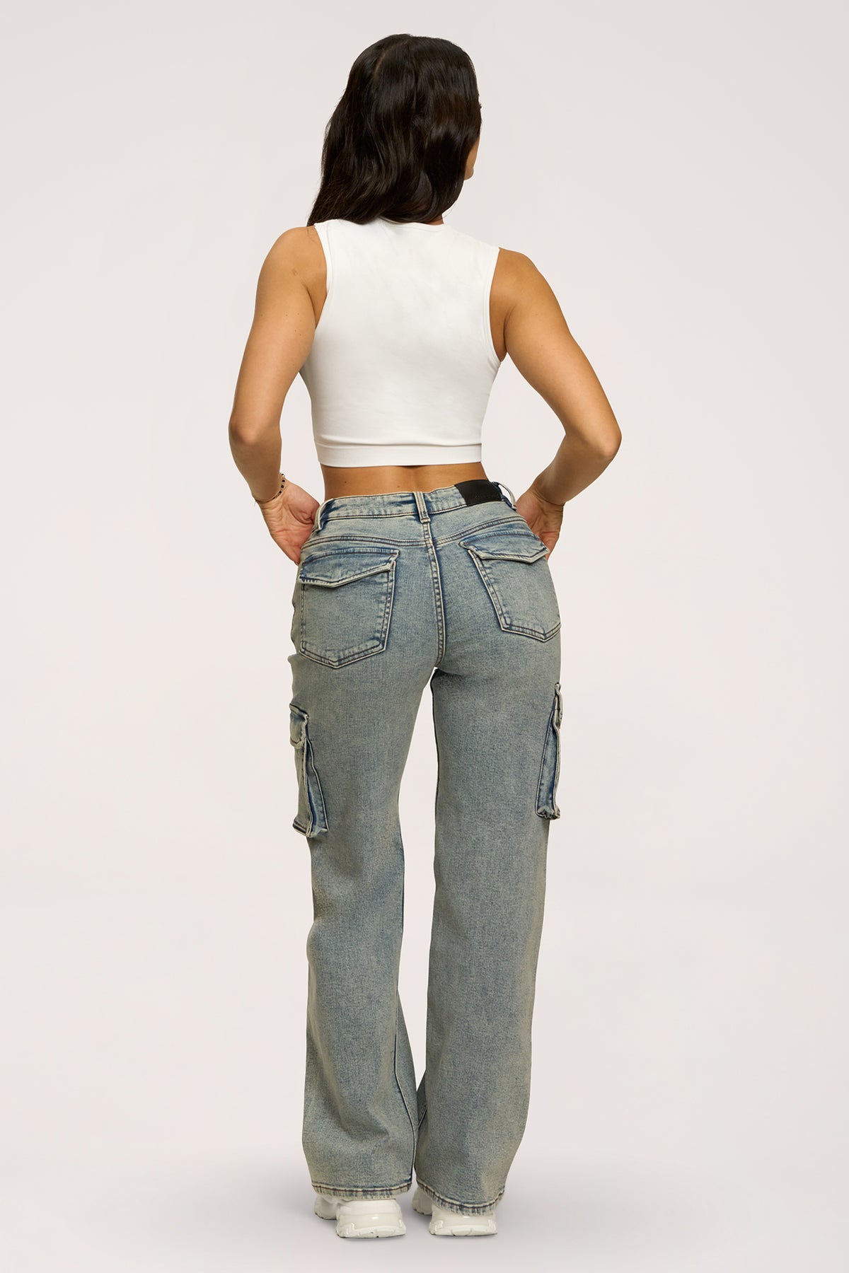 Cargo farmer washed blue