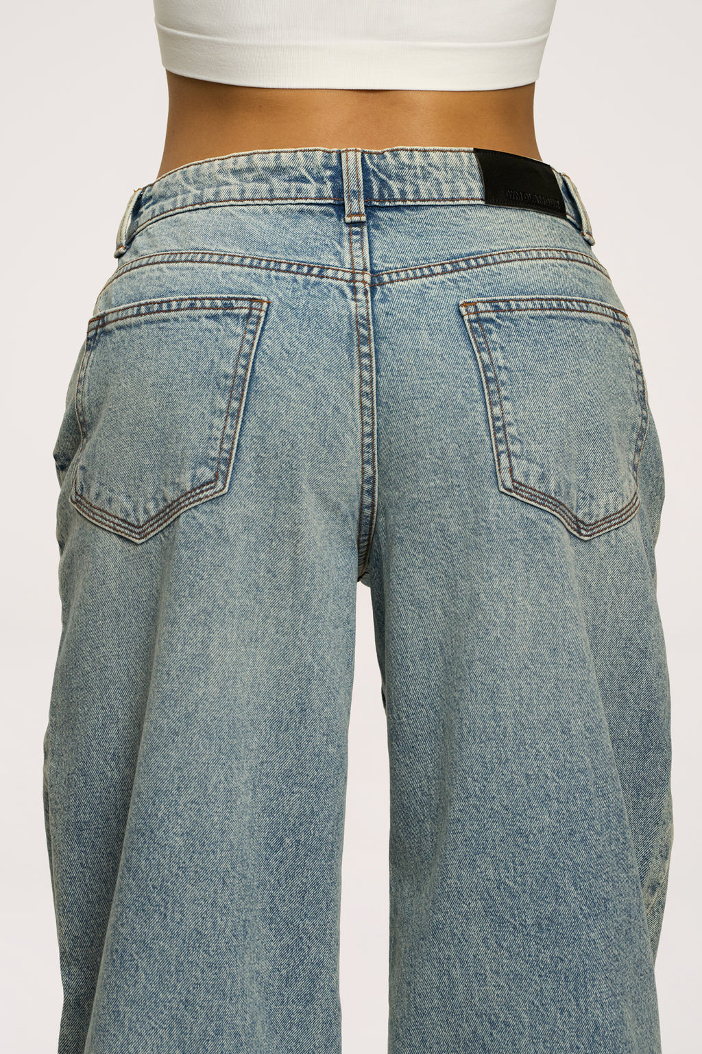 Boyfriend farmer light blue