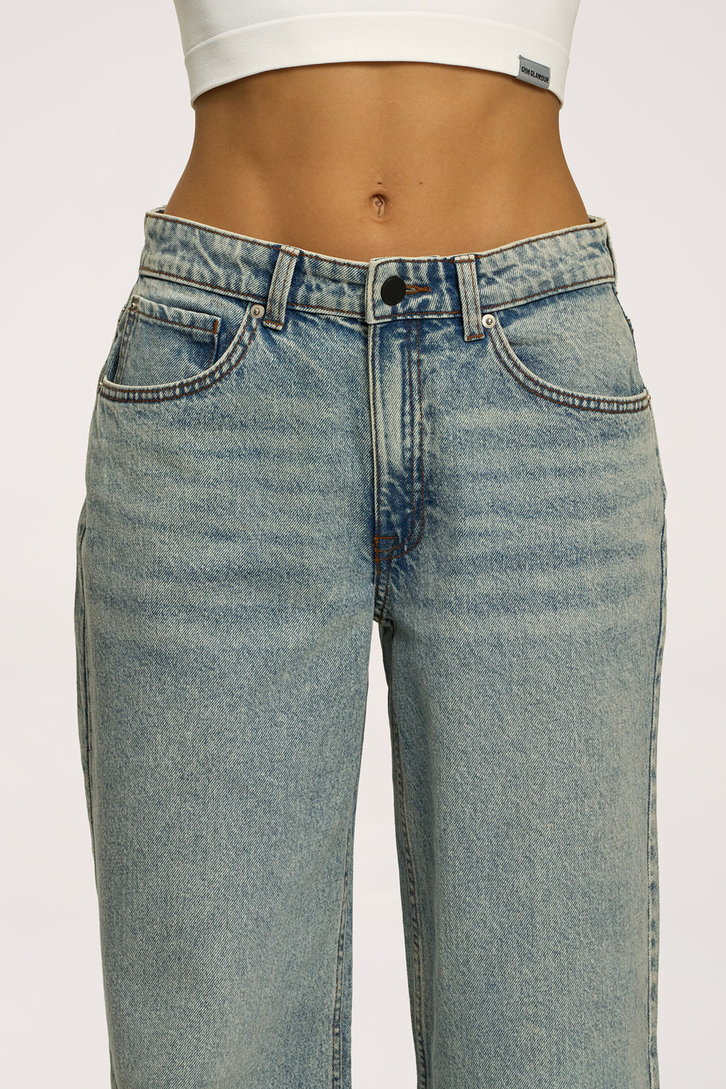 Boyfriend farmer light blue