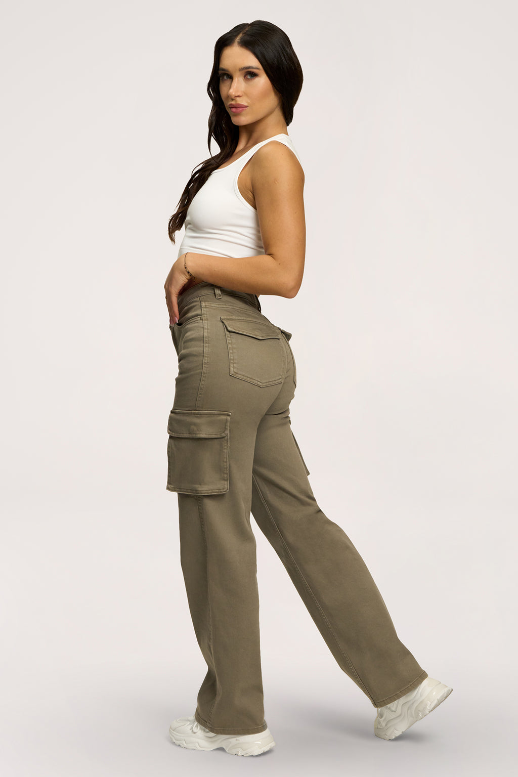 Cargo farmer green olive