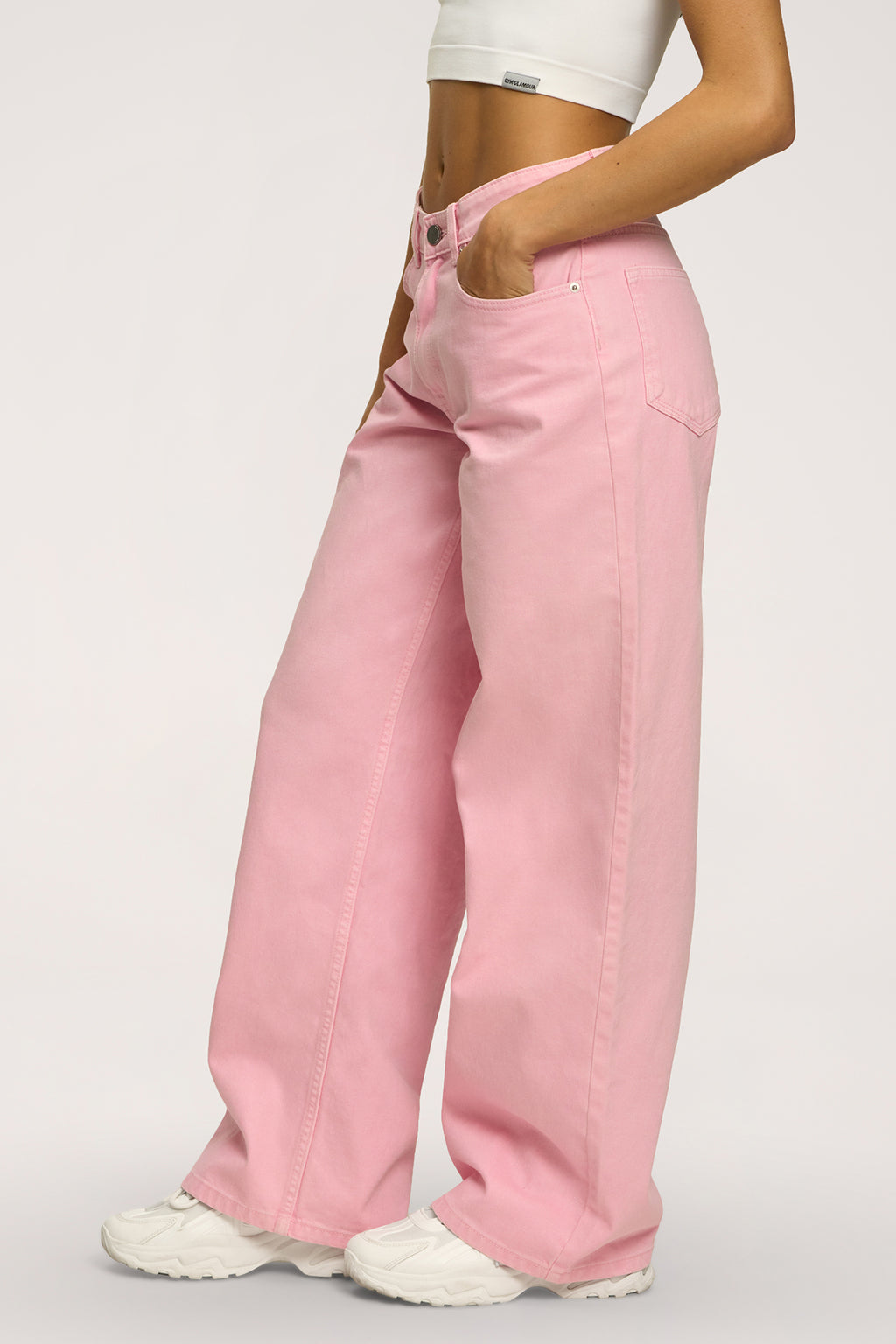 Boyfriend farmer pink