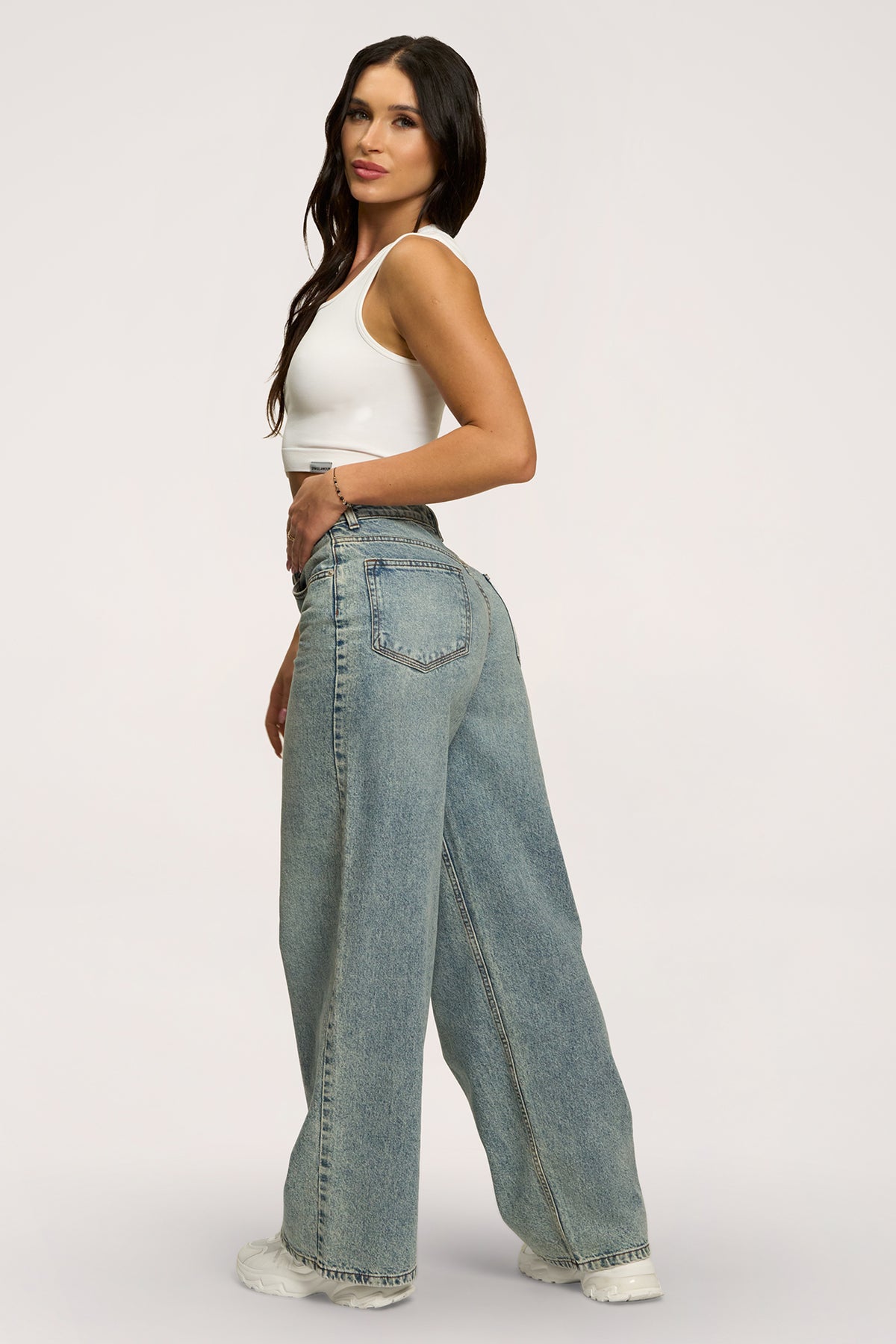 Boyfriend farmer light blue