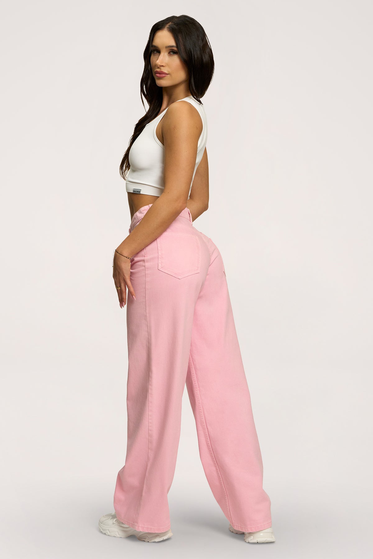 Boyfriend farmer pink