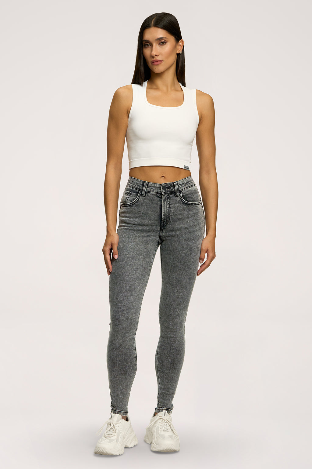 Skinny perfect slim farmer light grey