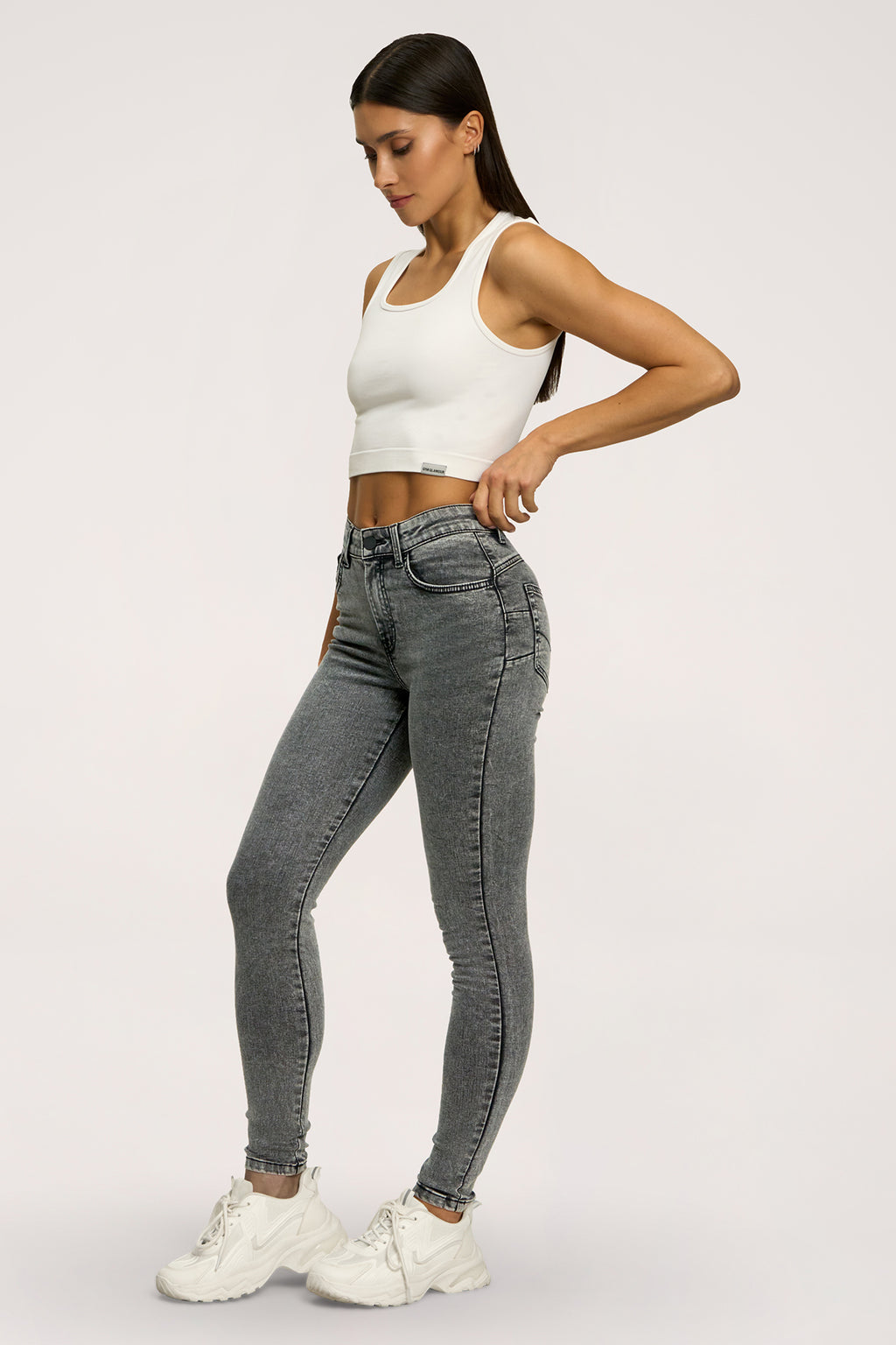 Skinny perfect slim farmer light grey