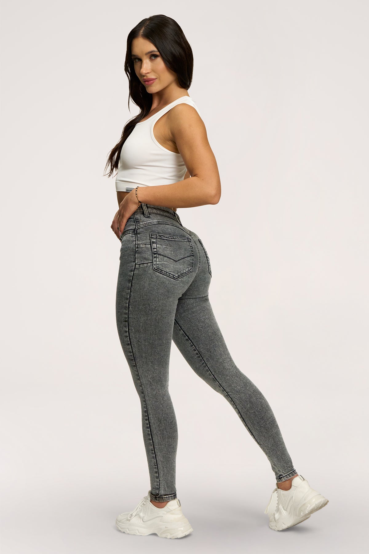 Skinny perfect slim farmer light grey