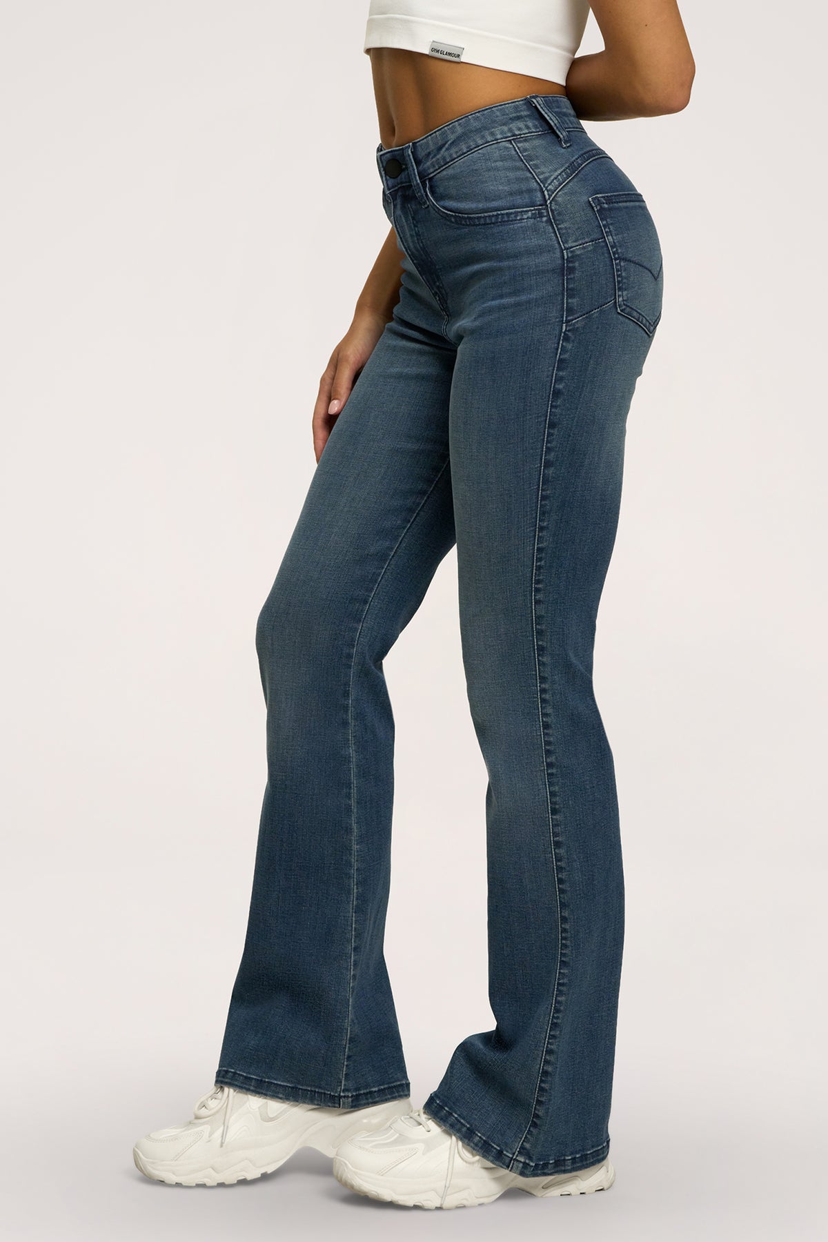 Perfect slim bő szárú farmer navy blue
