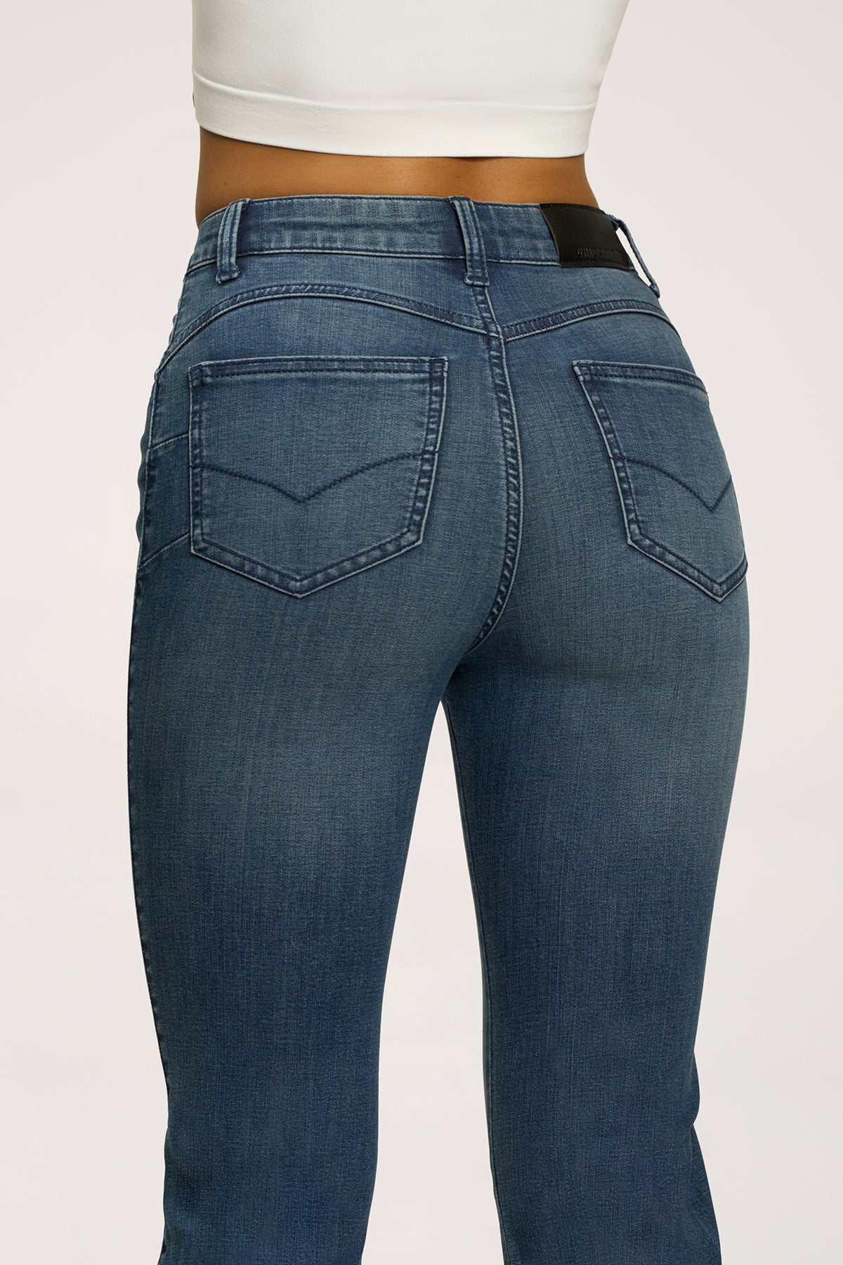 Perfect slim bő szárú farmer navy blue
