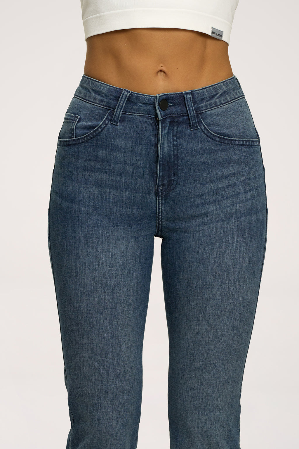 Perfect slim bő szárú farmer navy blue