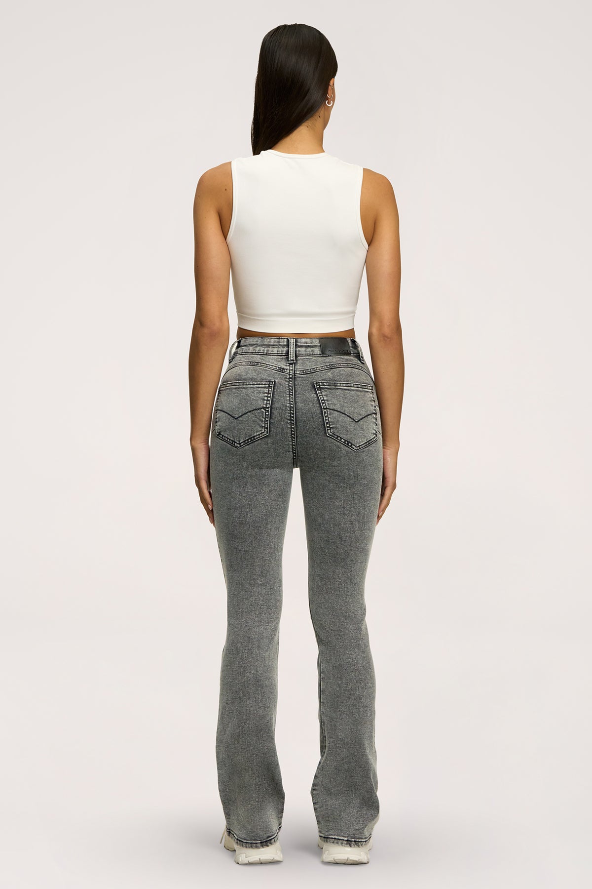 Perfect slim bő szárú farmer light grey