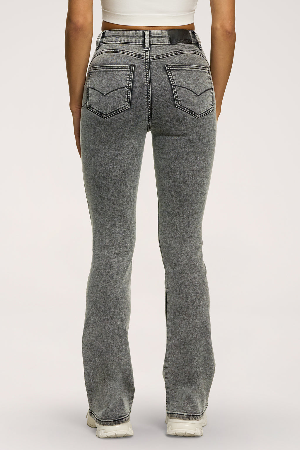 Perfect slim bő szárú farmer light grey