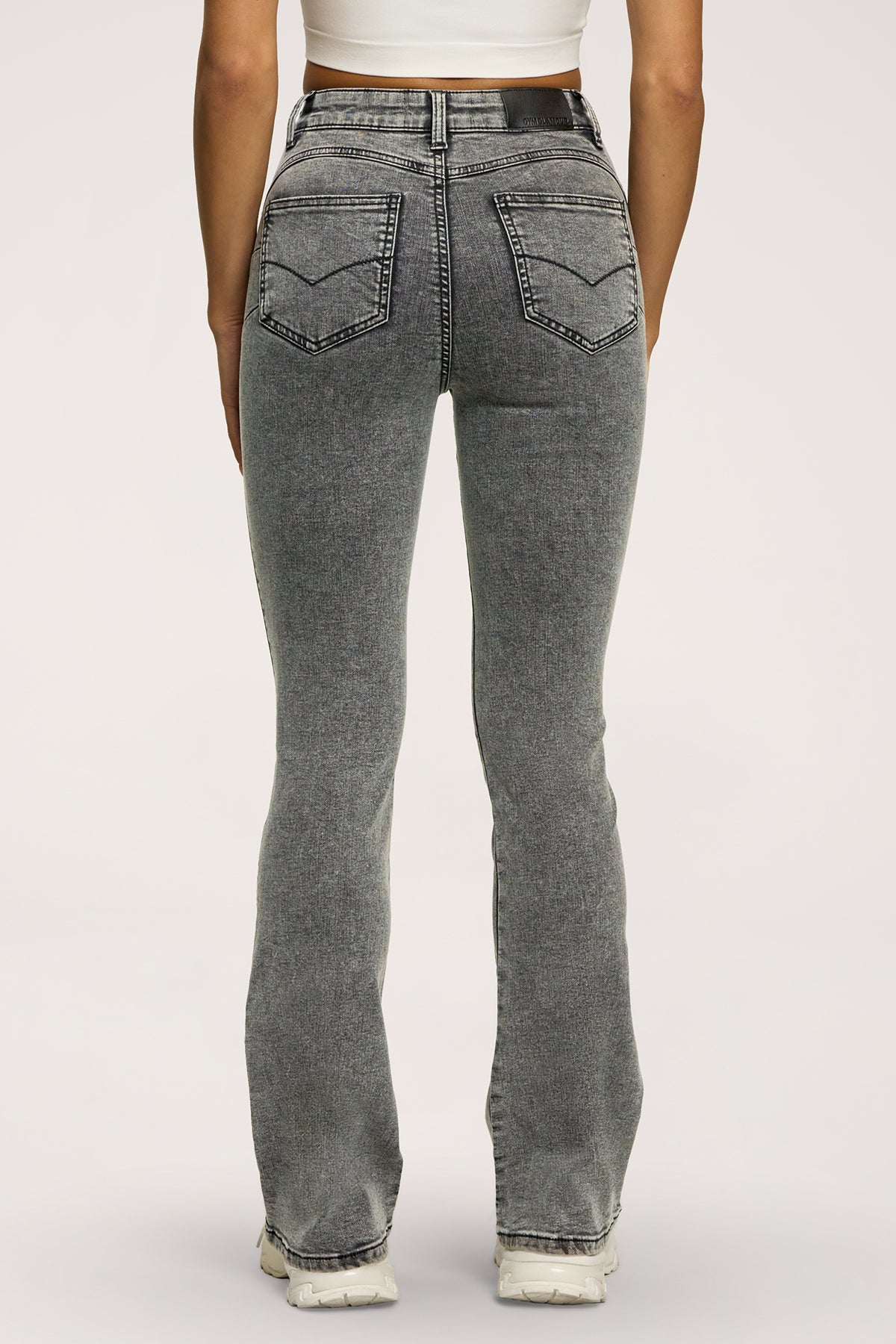 Perfect slim bő szárú farmer light grey