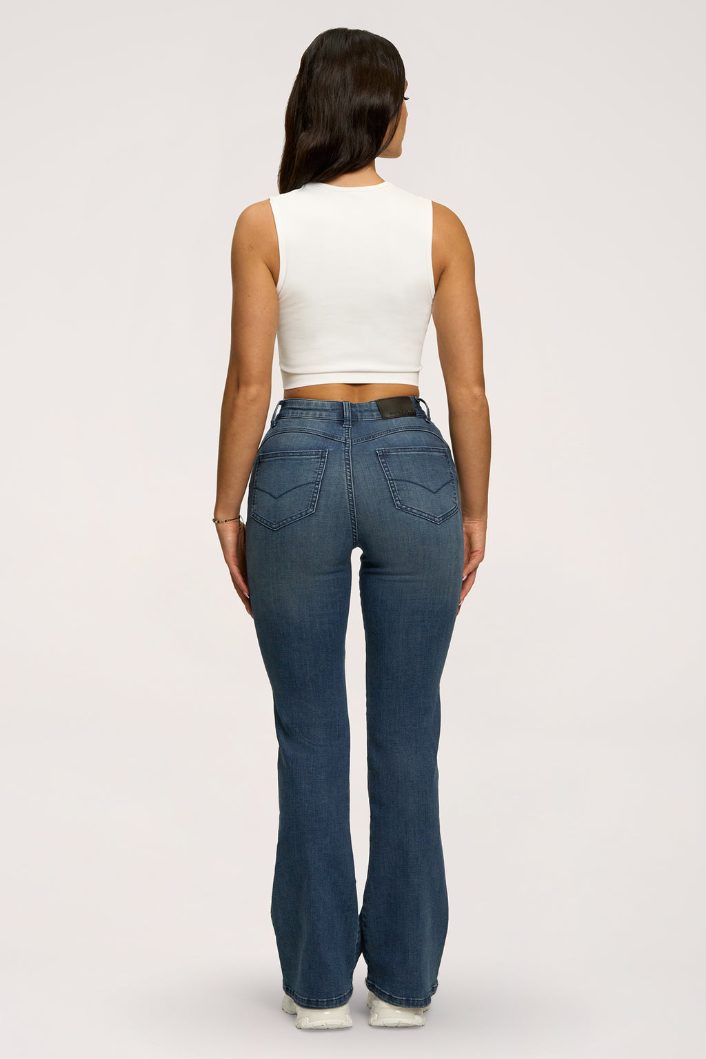 Perfect slim bő szárú farmer navy blue