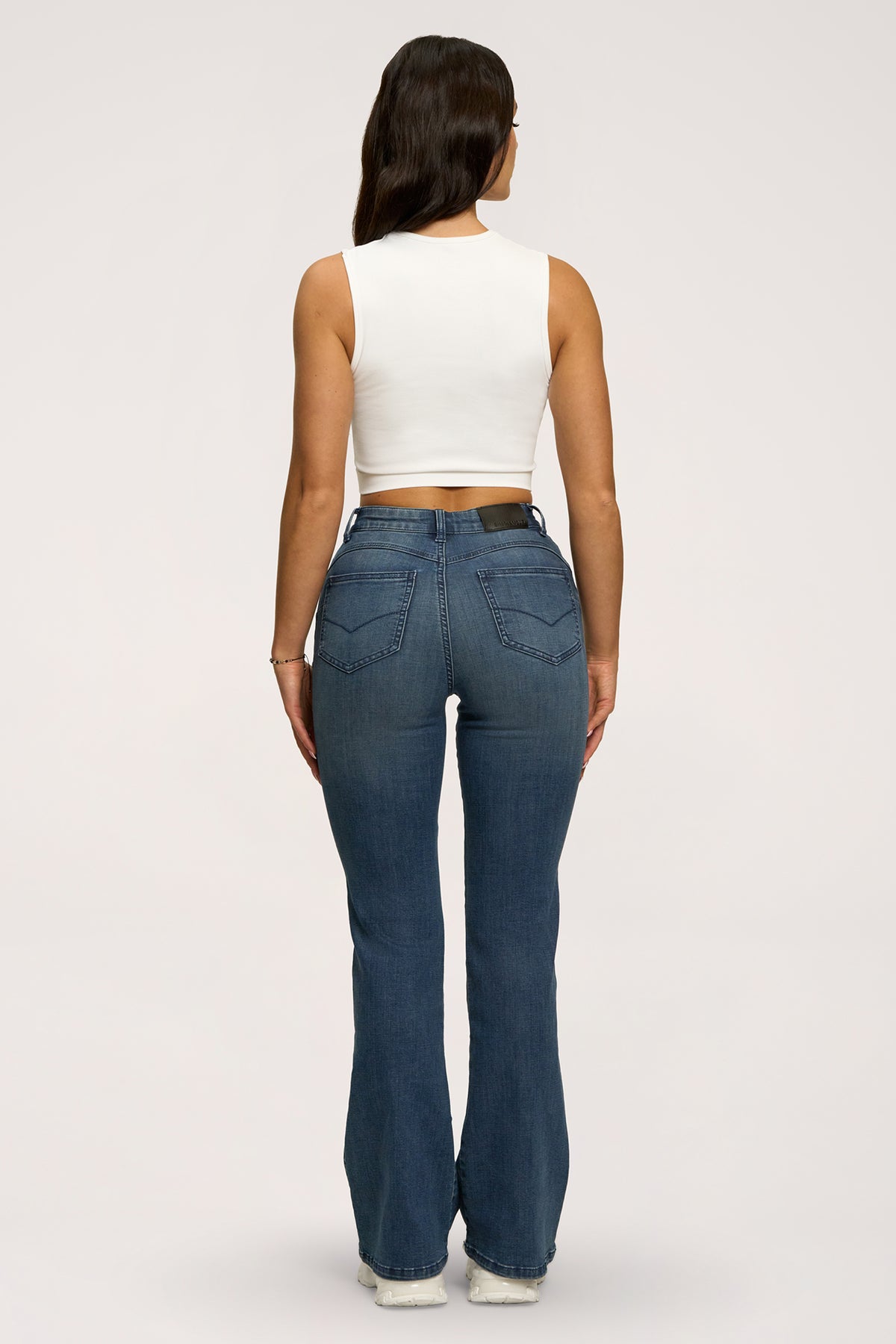 Perfect slim bő szárú farmer navy blue