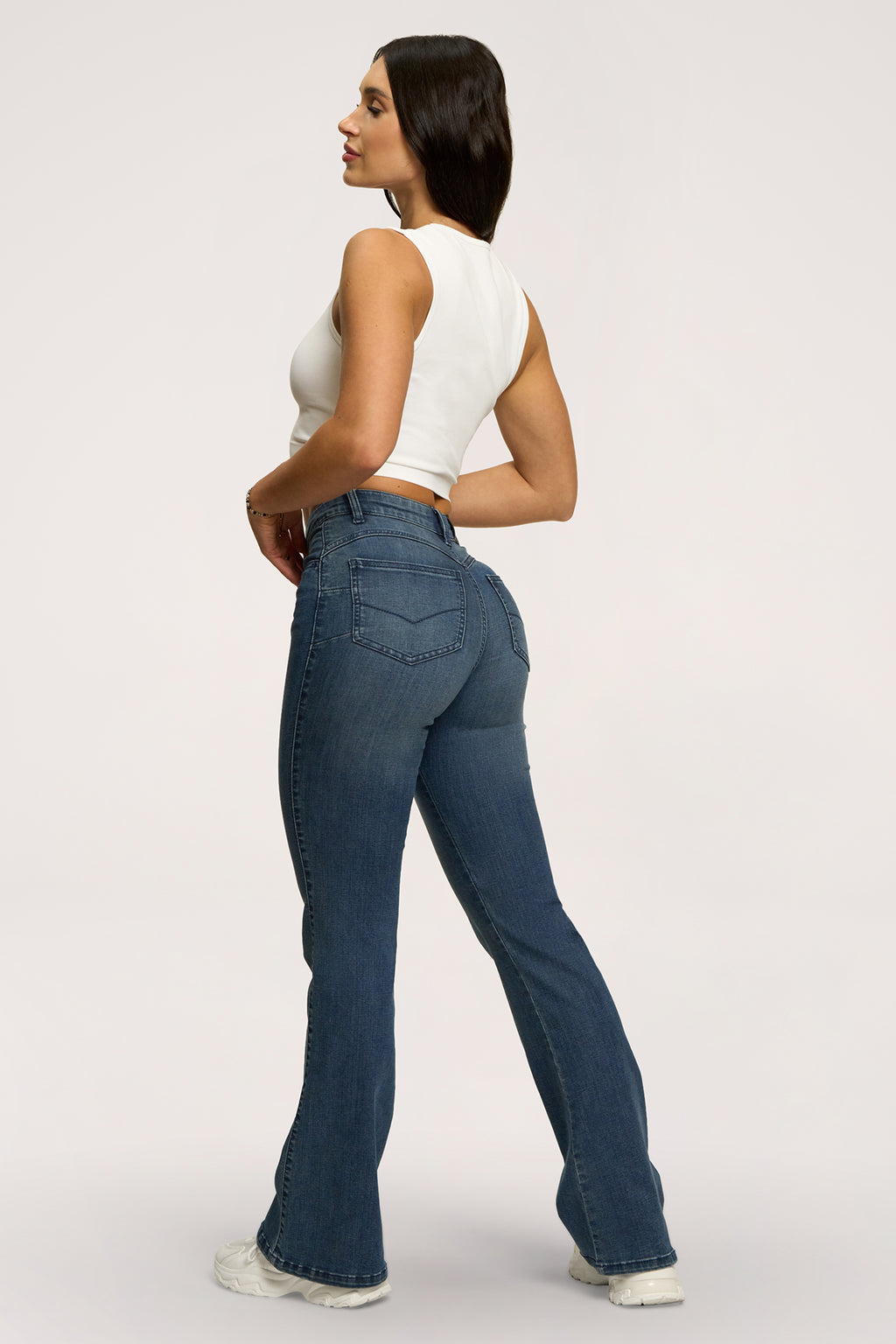 Perfect slim bő szárú farmer navy blue