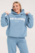 Bluza college sky blue