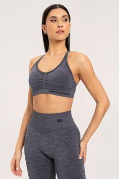 Melltartó seamless dark grey