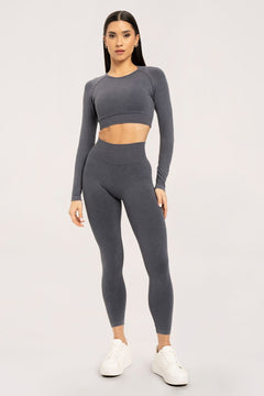 Leggings stone washed grey