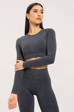 Rashguard stone washed anthracite