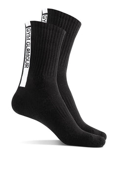 STRIPE hosszú zoknik fekete - 2 pár - 37-40 méret