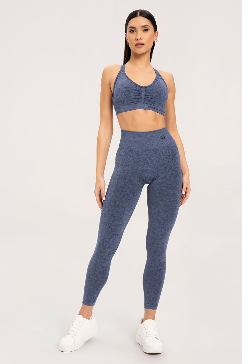 Leginsy seamless push up dark blue
