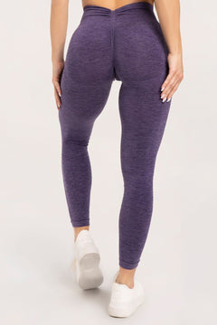 Leggings seamless deep push up plum